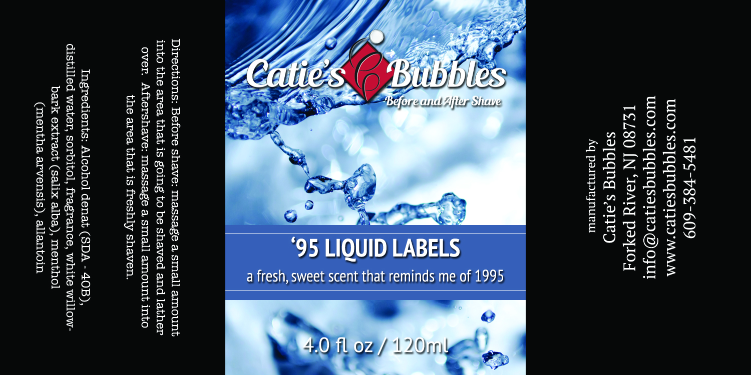 95 Liquid Labels Before and After Shave - Click Image to Close